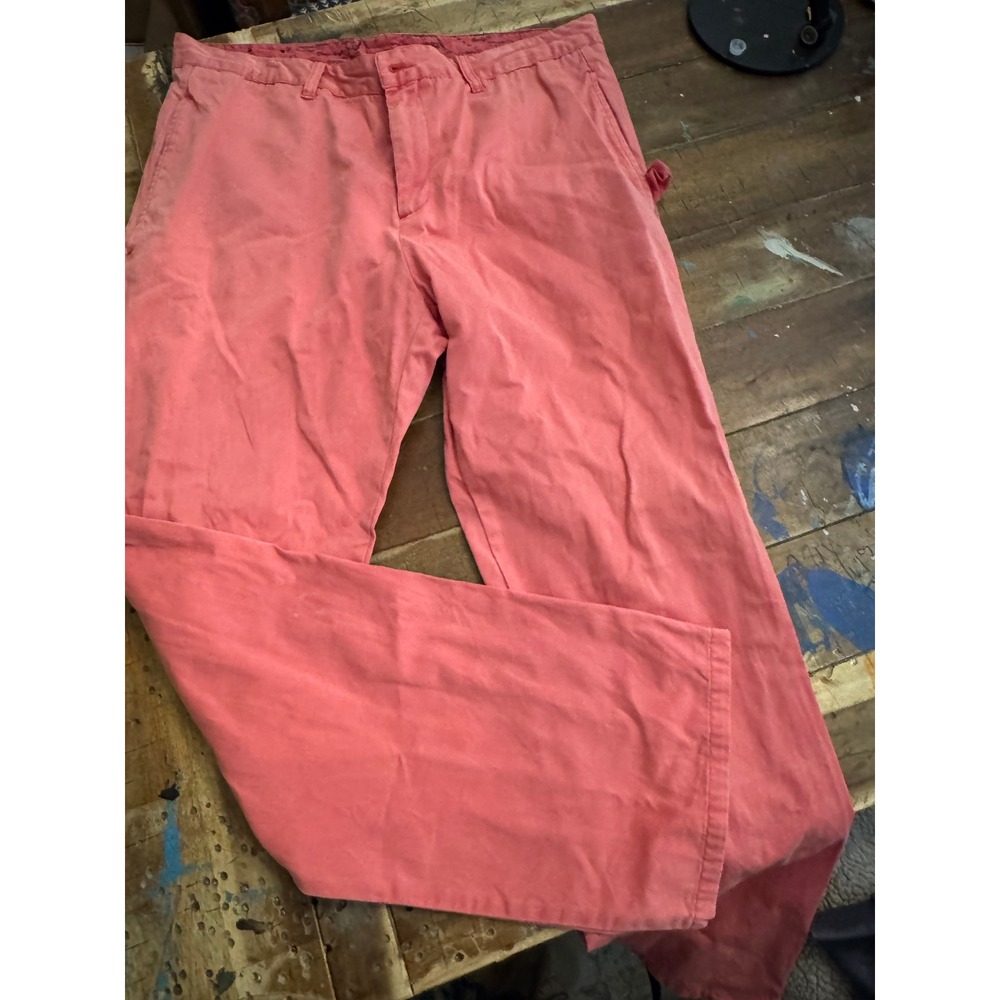 Southern Marsh Mens Coral Pink Chino Pants 36x30 Cotton Twill Preppy Casual